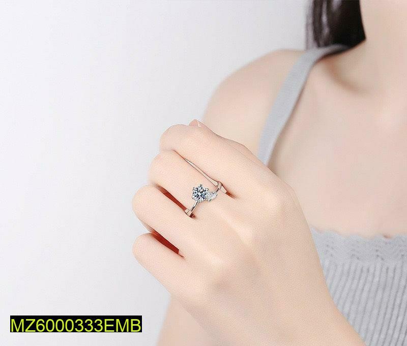 Cubic Zirconia Ring Adjustable